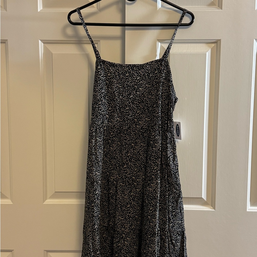 Old Navy Gray Patterned Dress